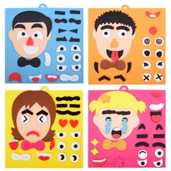 Expressions DIY Felt Fabric Handmade Stickers Toys Puzzle Change Kids Educational Toys Teaching Aids For Children