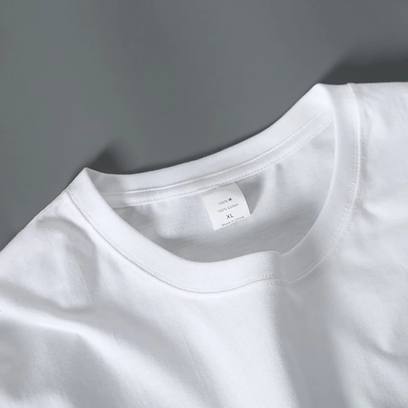 MRMT 2025 Brand New Man's 220g Pure Cotton T Shirt Men Man Solid Color Short Sleeved Combed Cotton Round Neck Thickening image 3