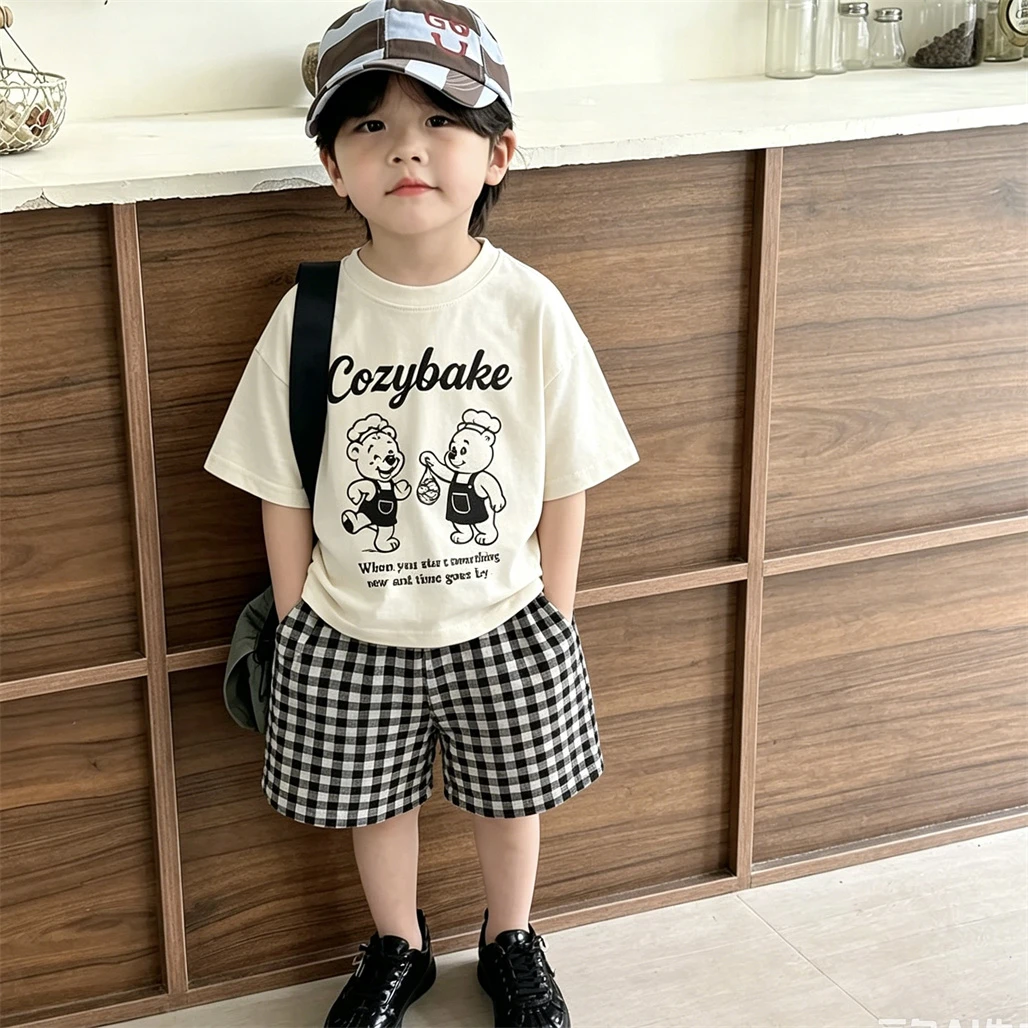 Cartoon T-Shirts+Shorts Zweite – Baby Clothing Designer Bewertung und Preis