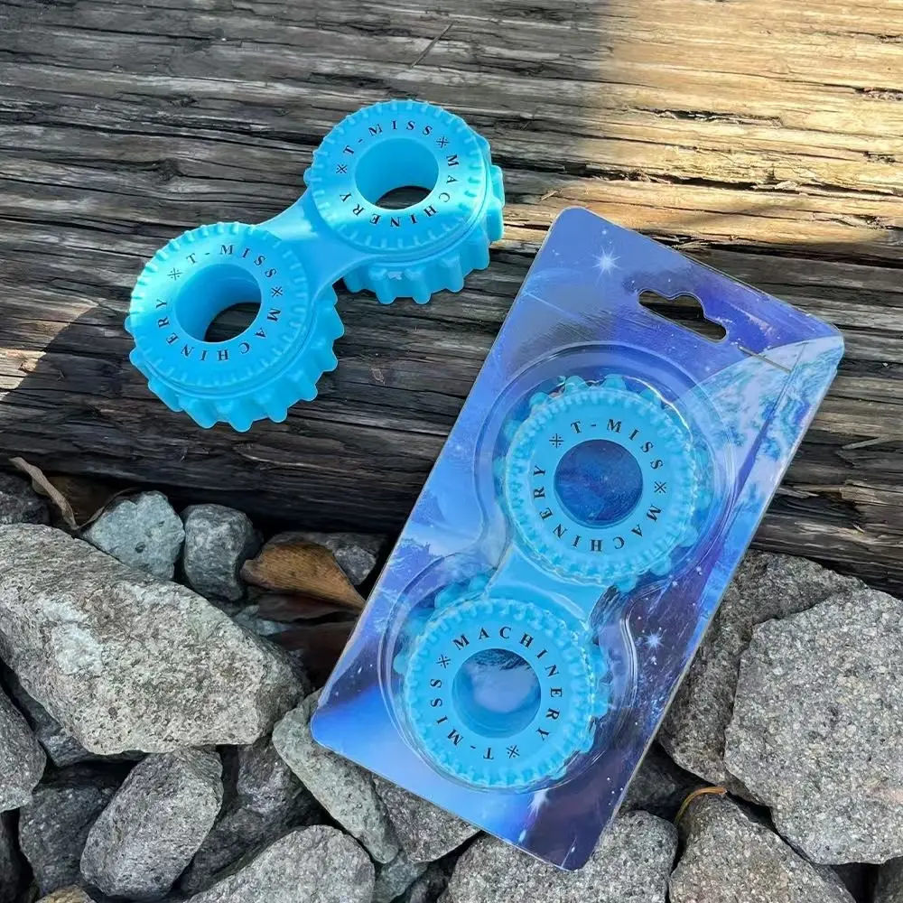 Spinning Top Fingertip Gyroscope Plastic Durable Hand Spinner Chain Gear Diy Fingertip Sprocket Stress-relieving Gyroscope
