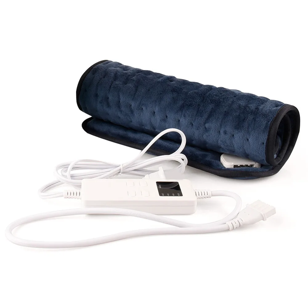 

300*600mm Electric Heating Pads Grey Dark Blue Red EUPlug USA Plug 75W 104~140℉ LED Display 6 Levels 30/60/90/120 Minutes Home