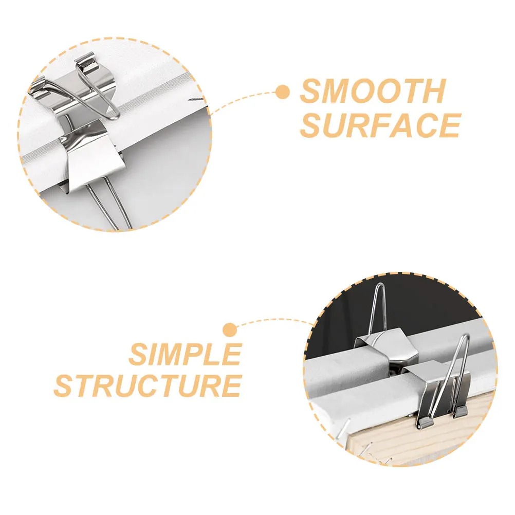 

3Pcs Canvas Clips Stainless Steel Frame Separating Clamps for Artists Wet Canvas Holder Metal Oil Painting Art Clamps