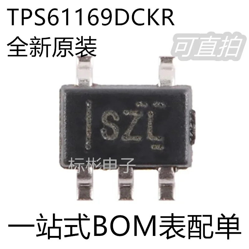 

100pcs/Original genuine TPS61169DCKR silk screen SZL package SC-70-5 boost WLED driver chip
