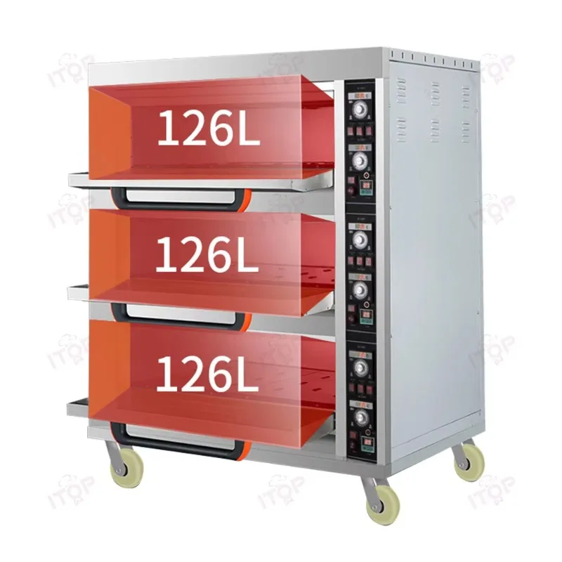 Commercial Gas Dual-purpose Deck Oven Multifunctional Bakery Baking for Bread Pastry Industrial Processing