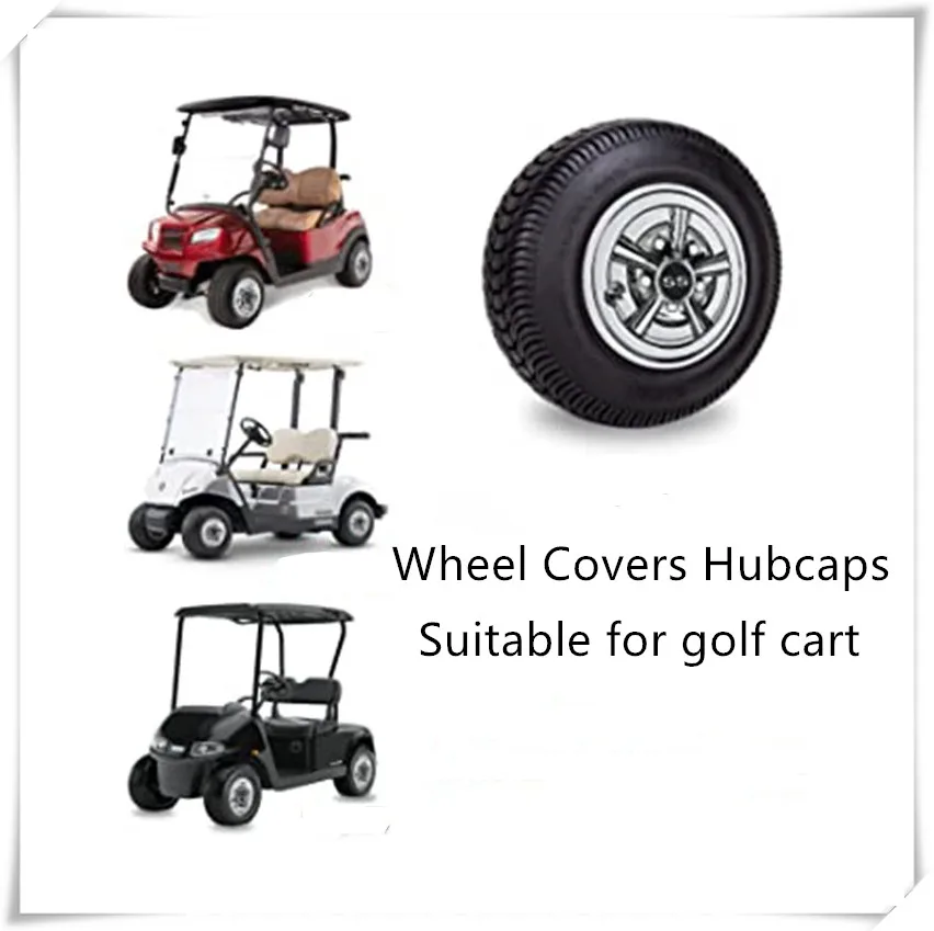 

Wholesale SS 8" HUB / WHEEL COVERS. Set of 4. Fits Most Standard Golf Carts