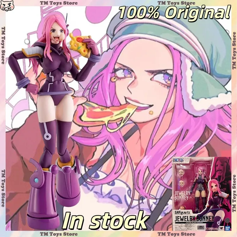 

Оригинальные Bandai SHF Jewelry Bonney One Piece Аниме Фигурка Egghead Future Island Фигурка Коллекция Модель Игрушка в подарок на складе
