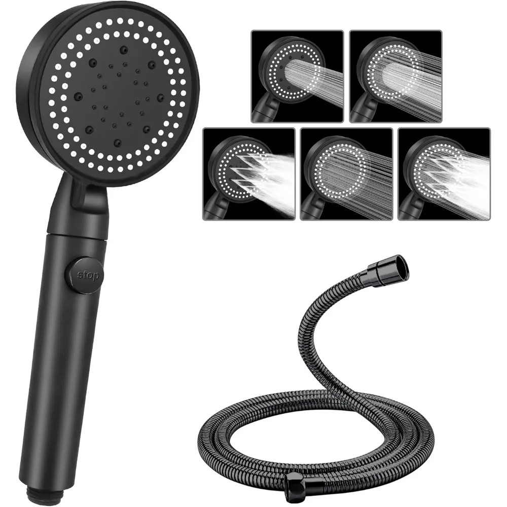 

News Multifunctional Shower Supercharged Shower Head Five-speed Bathroom Household Water Heater Shower Hand Showerhead Good