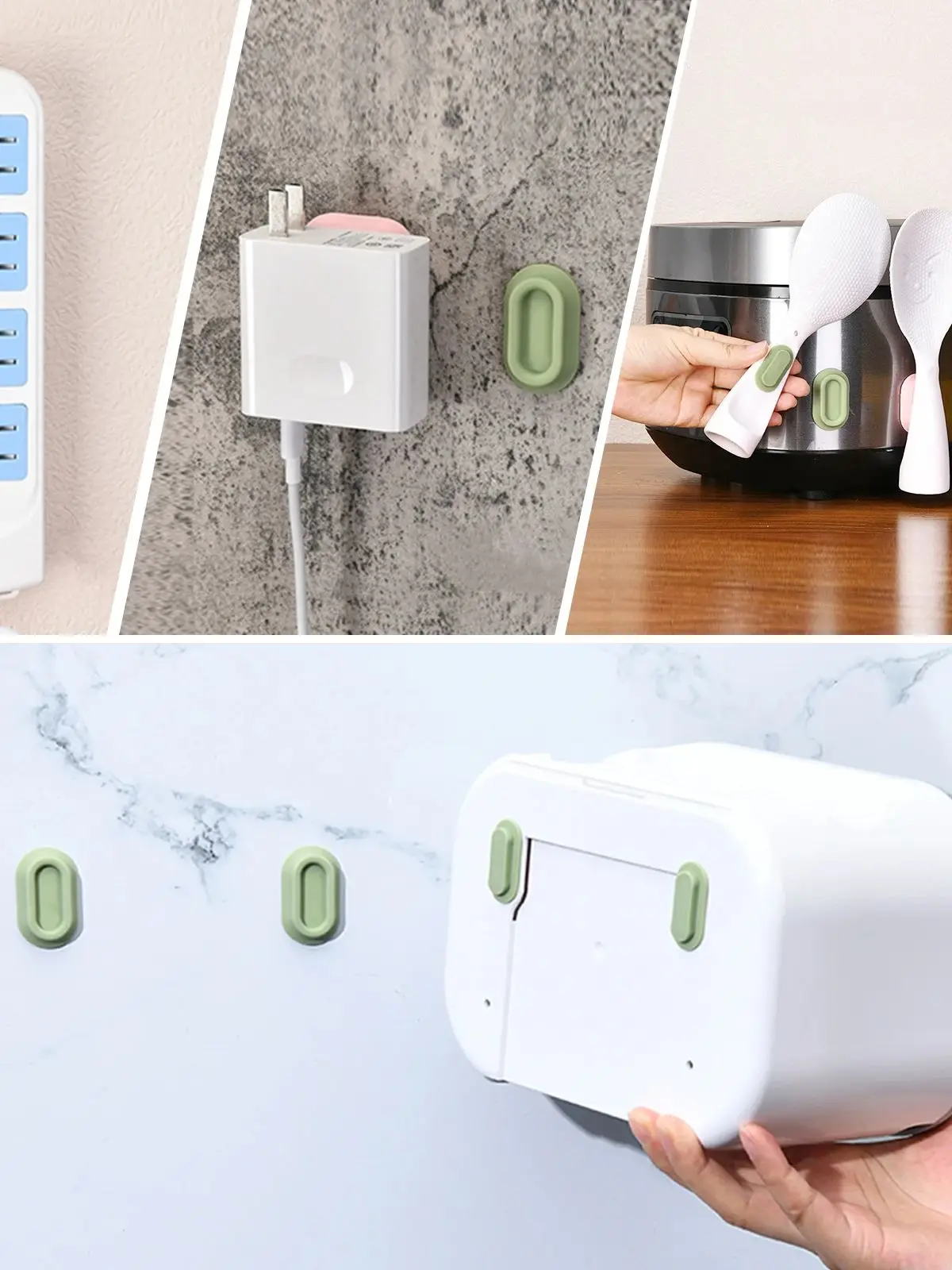 Support de télécommande magnétique, support de rangement mural auto-adhésif pour télécommandes, stockage d'articles ménagers