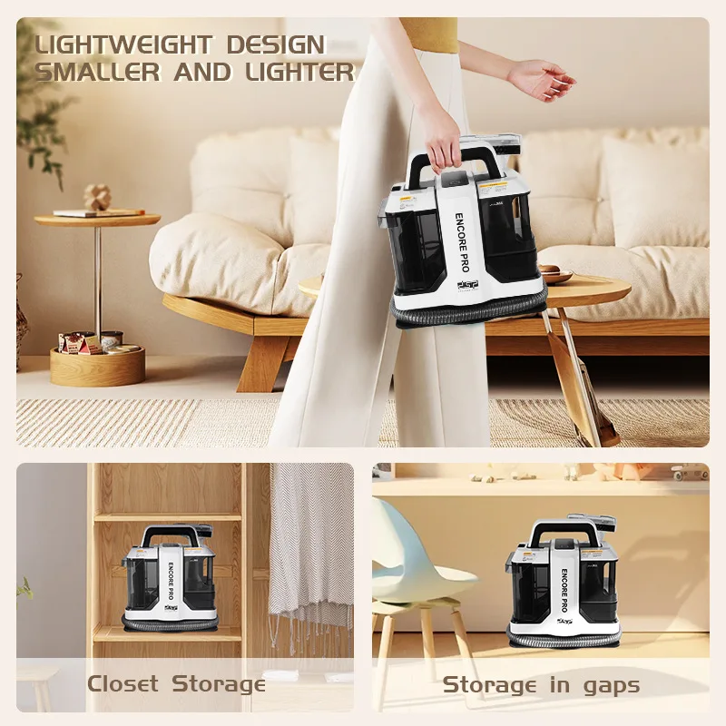 

Fabric sofa cleaning machine, carpet washing mattress vacuum cleaner, mite removal spray suction integrated, non removable