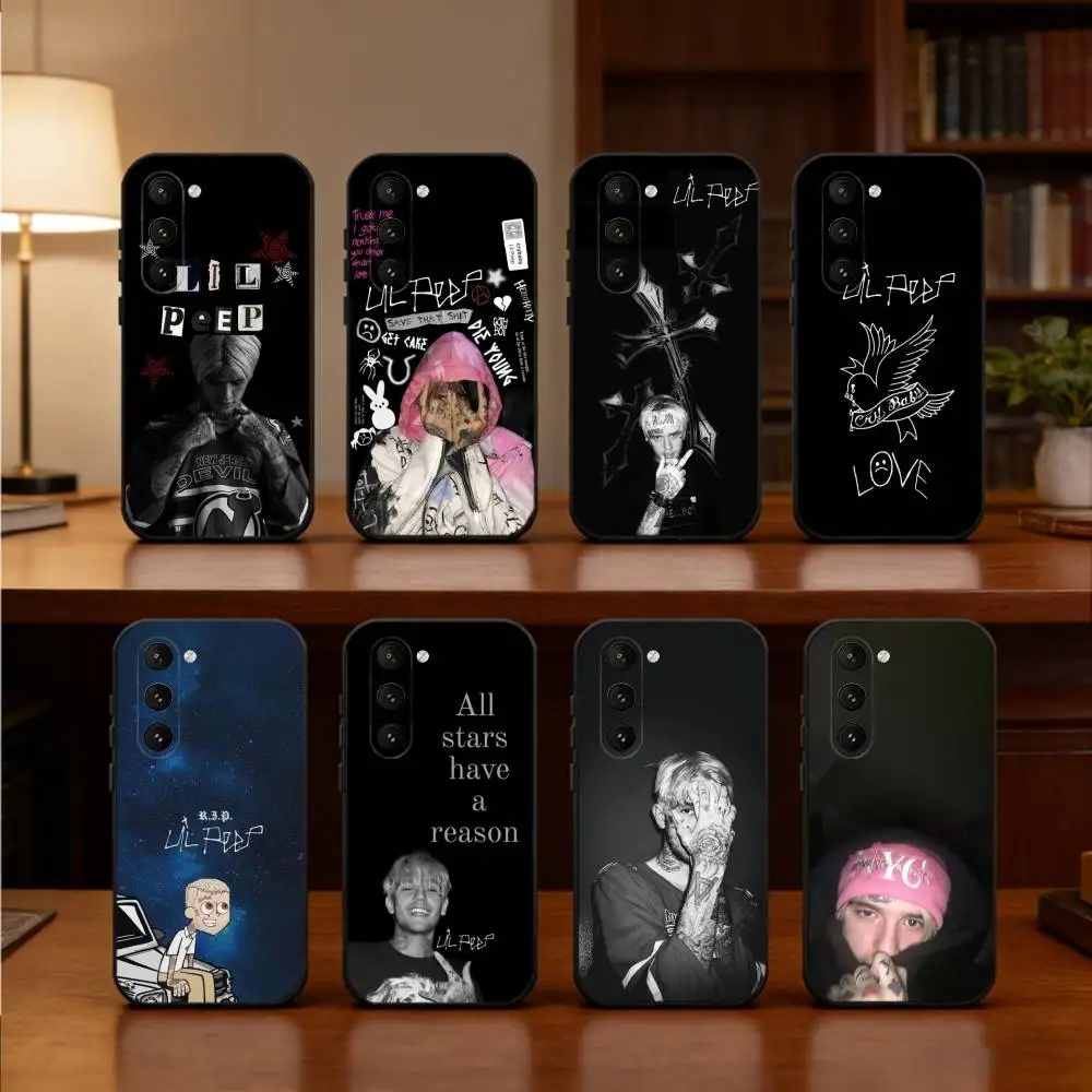 

Lil Peep Star Shopping Phone Case For Samsung Galaxy A73,21,22,32,71,53,52,51,80,5G Soft Black Cover