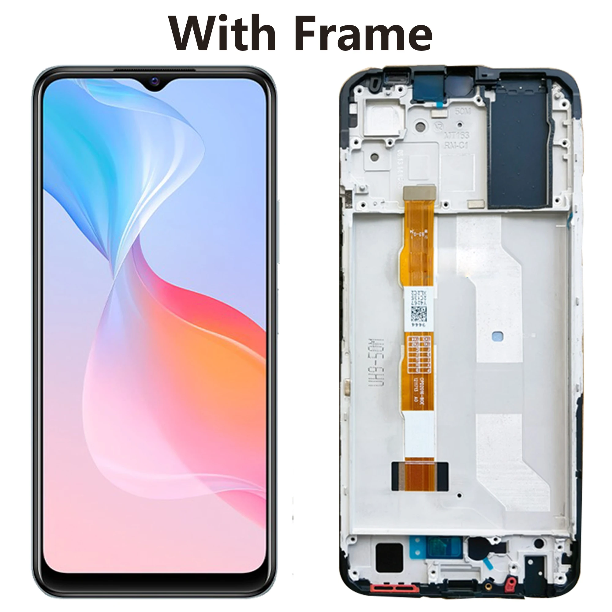 Original For Vivo Y21 Mobile Phone Repair Parts LCD Display V2111 Full With Frame Touch Screen Digitizer Assembly Replacement