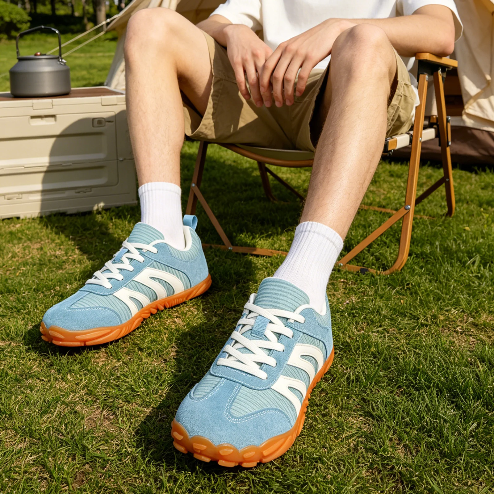 Damen-Breitschuhmodelle, Atmungsaktive Barfußschuhe, Herren-Minimalistische Zero-Drop-Schuhe mit Breiter Spitze, Rutschfeste Freizeit-Sportschuhe – Detail 16