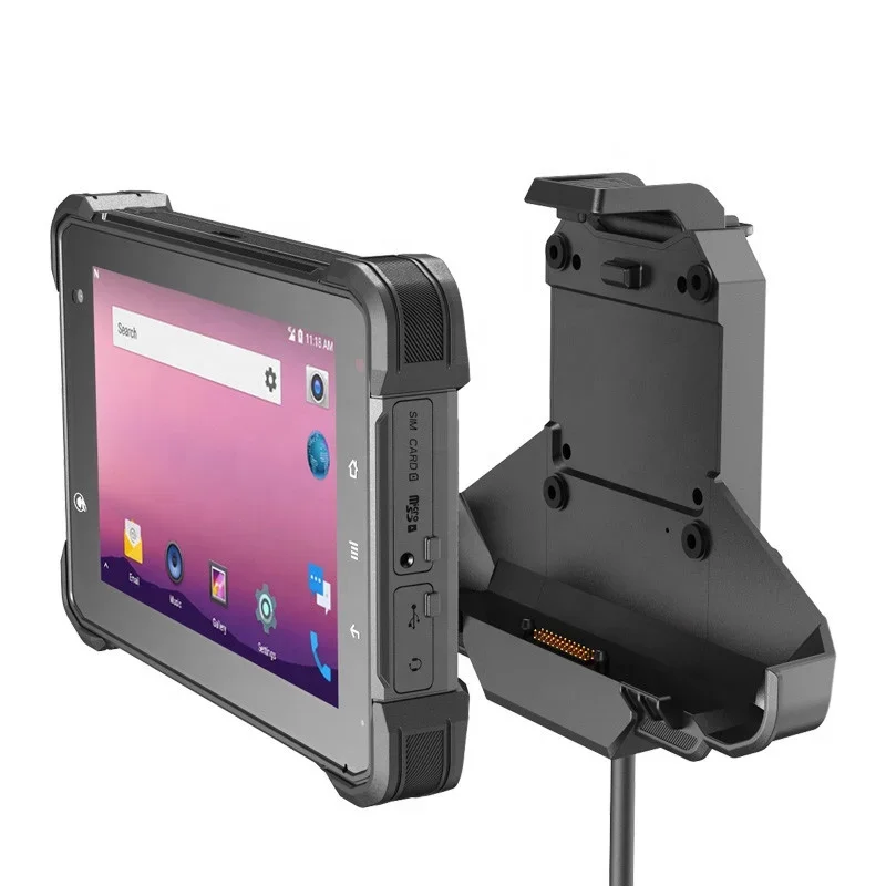 IP67 Waterproof 7 Inch Vehicle Android Rugged Tablet PC With Al Pedestrian Detection Reversing Camera For Mining Truck