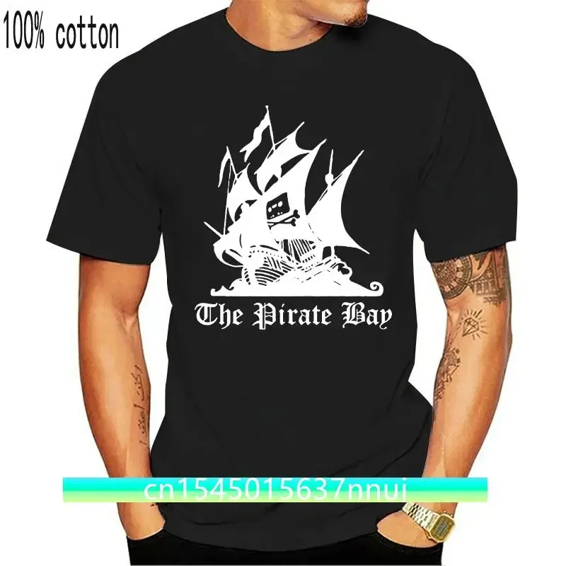 Pirate Bay Internet Movie Torrent Hacker Meme Computer Nerd Mens Black T-Shirt New Funny Tee Shirt