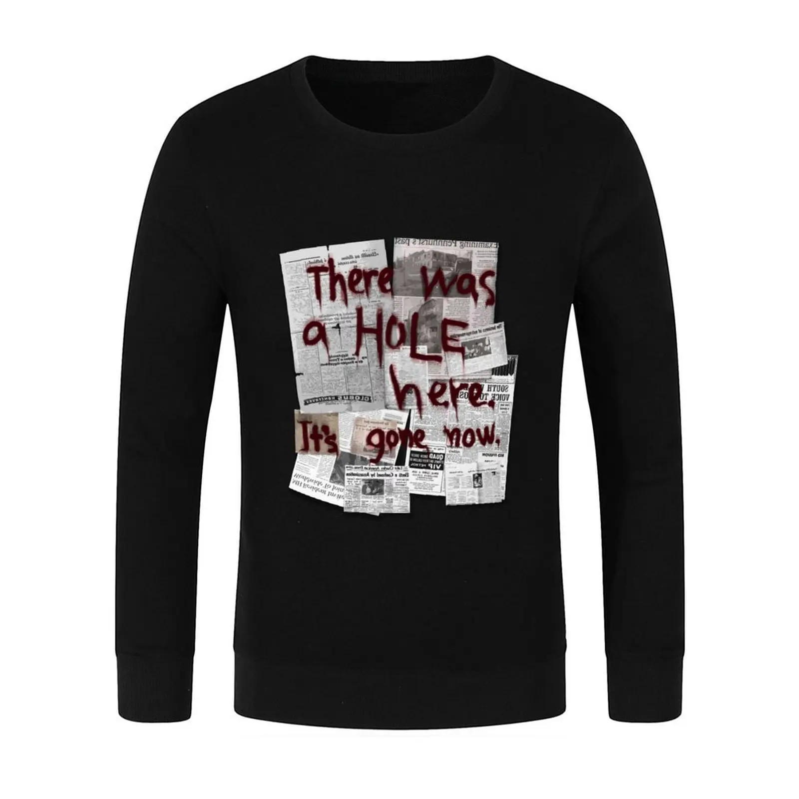 كان هناك فتحة هنا. لقد ذهبت الآن. بلوزة بلوفر ملابس أنيمي ملابس رياضية على الطراز الياباني جديدة في هوديس وقميص من النوع الثقيل