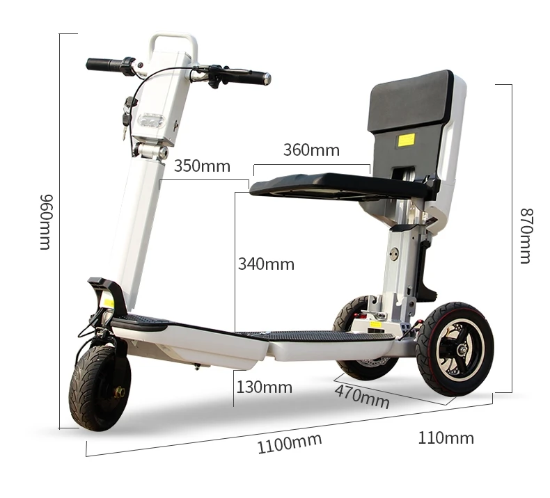 Best Selling Electric Motorcycle Scooter 4 Wheels Outdoor Travel for Adults