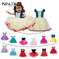 Snow White Girls Costume for Kid Carnival Easter Cosplay Cartoon Mouse Polka Dot Dress Birthday Party Vestidos Baby Girl Clothes