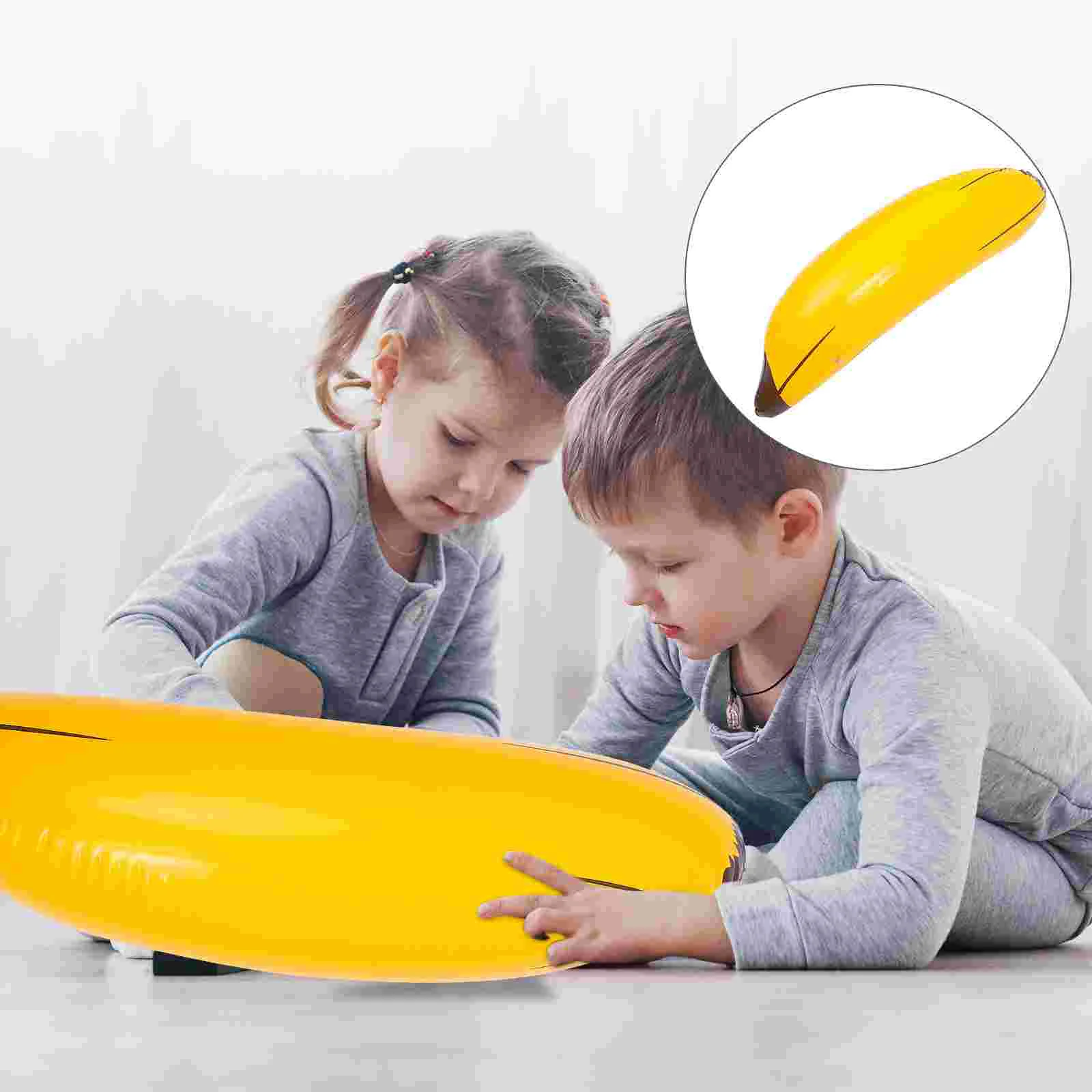 3 pçs inflável brinquedo de banana realista pvc festa piscina jogo decoração foto prop único criativo palco casa supermercado