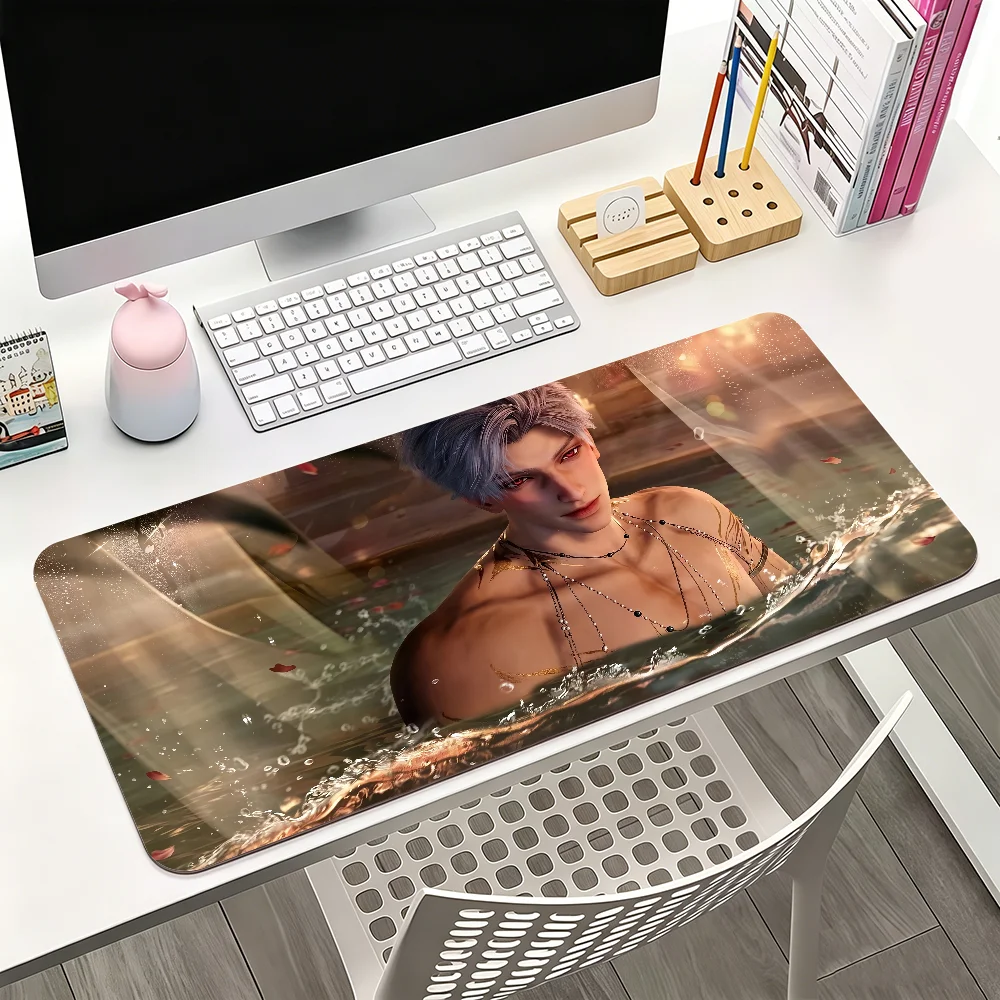 Love and Deepspace Rafayel Xavier Zayne Sylus Caleb Mouse Pad For Office Gaming And Keyboards Non-Slip Large Waterproof