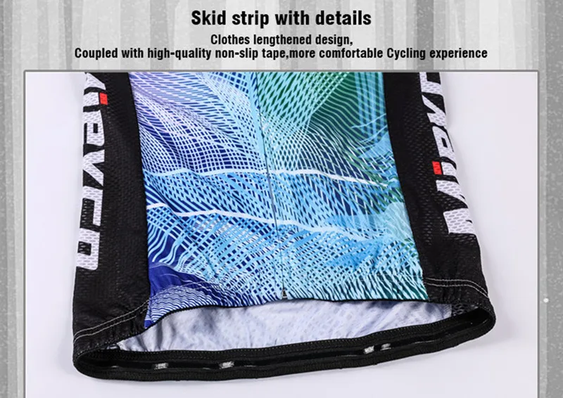 Damen-Langarm-Radtrikot-Hosen-Set MTB-Fahrrad-Outfit Schnelltrocknend Atmungsaktiv Straßenfahrrad-Sportbekleidung – Detail 8