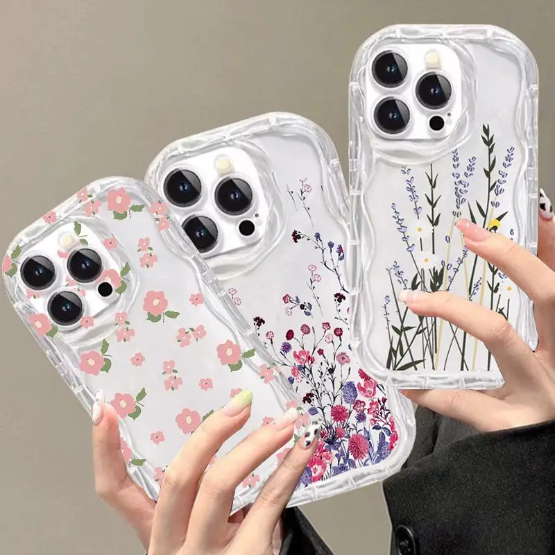 

Модный чехол с цветами для OPPO A60 Reno 11 чехол 11F A79 A78 A58 A54 A94 A16 A36 A3S A5S A7 A5 A9 2020, мягкий прозрачный чехол