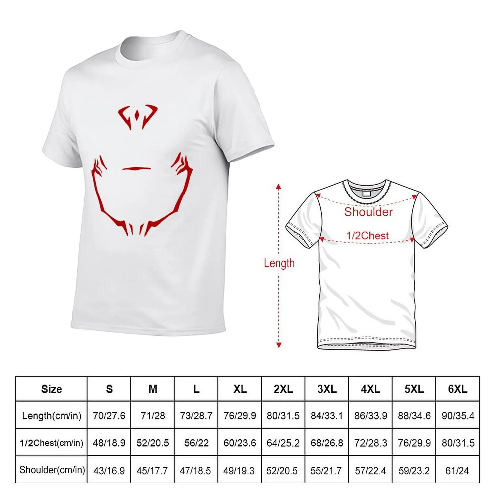 Red Cursed Spirits Tattoo demon Ryomen Sukuna Man and Women T-Shirt T-Shirt man t shirts for men t shirts with prints T-Shirt