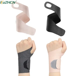 Protège-poignet de compression mince réglable pour hommes et femmes, orthèse de poignet d'entorse, gaine de tendon, support de sécurité pour l'exercice, 1PC