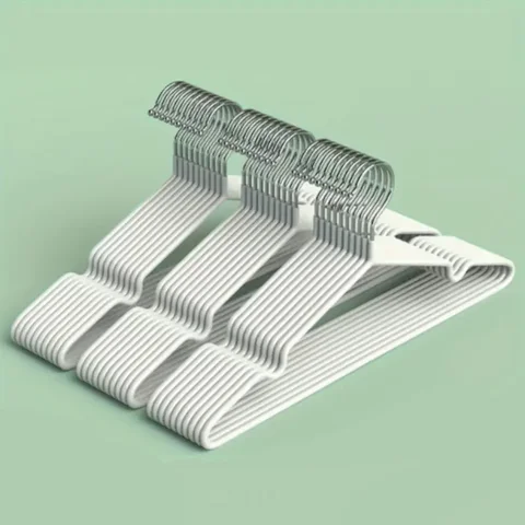 10pcs-금속 Traceless 미끄럼 방지 옷 걸이, 내구성이 강한 옷 선반, 침실 조직을위한 가정용 공간 보호기,