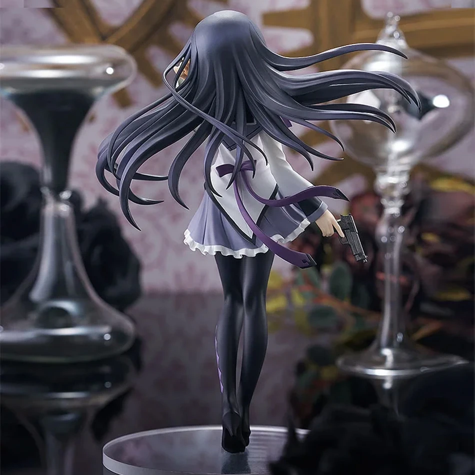 17 cm Madoka Magica figura Akemi Homura Anime PVC Modello Regalo di compleanno Ornamenti Giocattoli da collezione Regali di compleanno per bambini