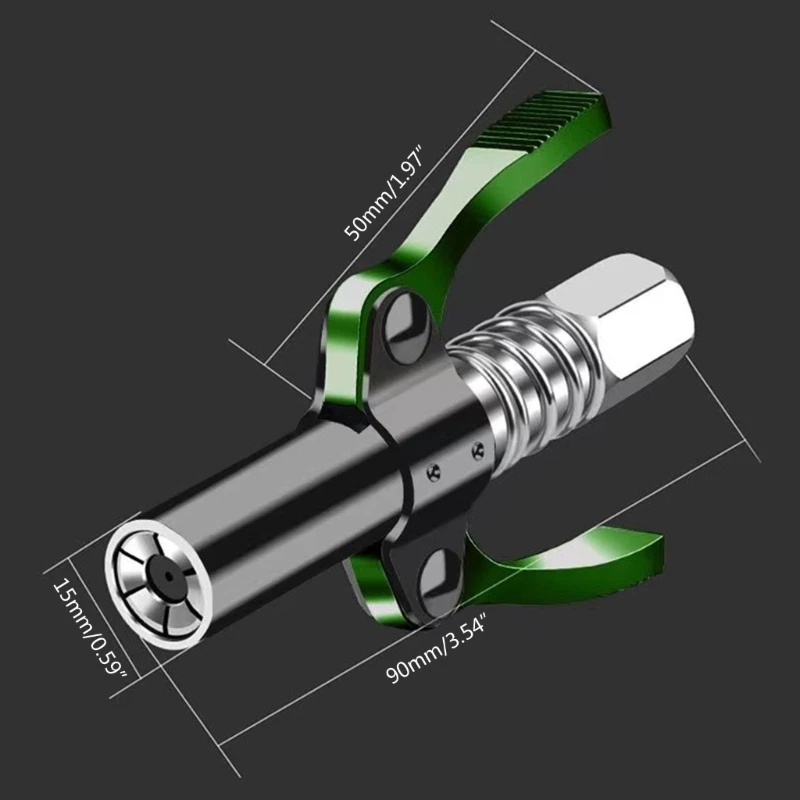 G99F Grease Gun Coupler-Grease Gun Tip Grease Fittings Duty Quick Release Grease Coupler Suitable for All Grease Guns 1/8\