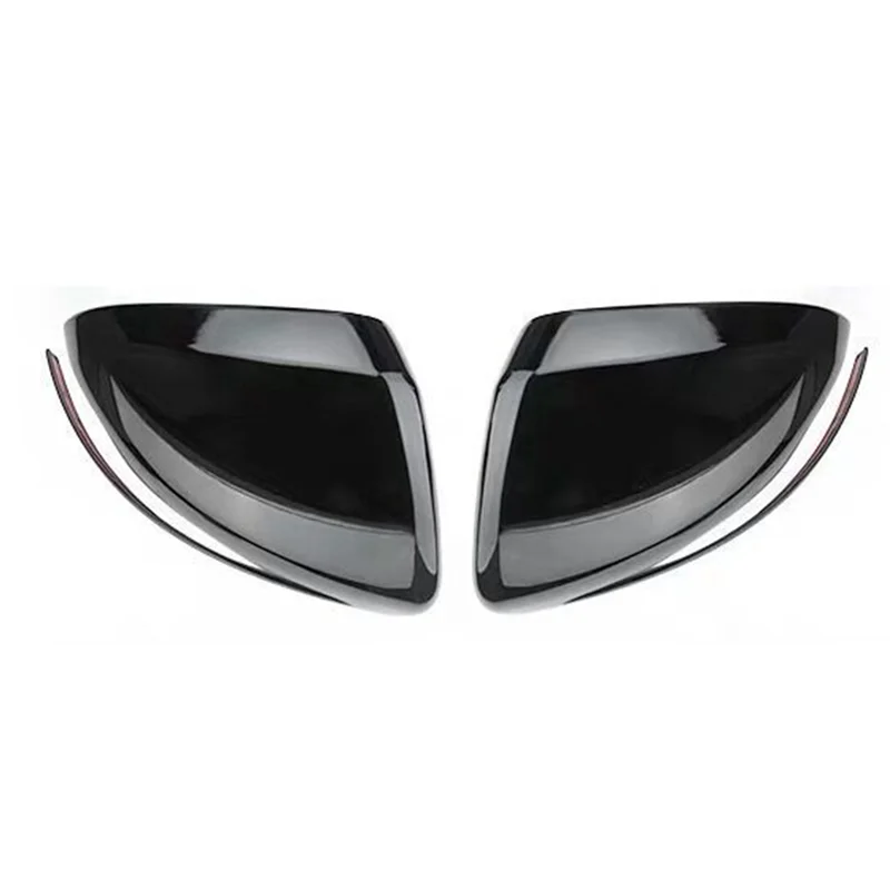 

RHD Rear View Mirror Trim Cover for Mercedes-Benz C W205 E W213 GLC X253 2016-2023 Side Wing Mirrors Caps Bright Black—L48A