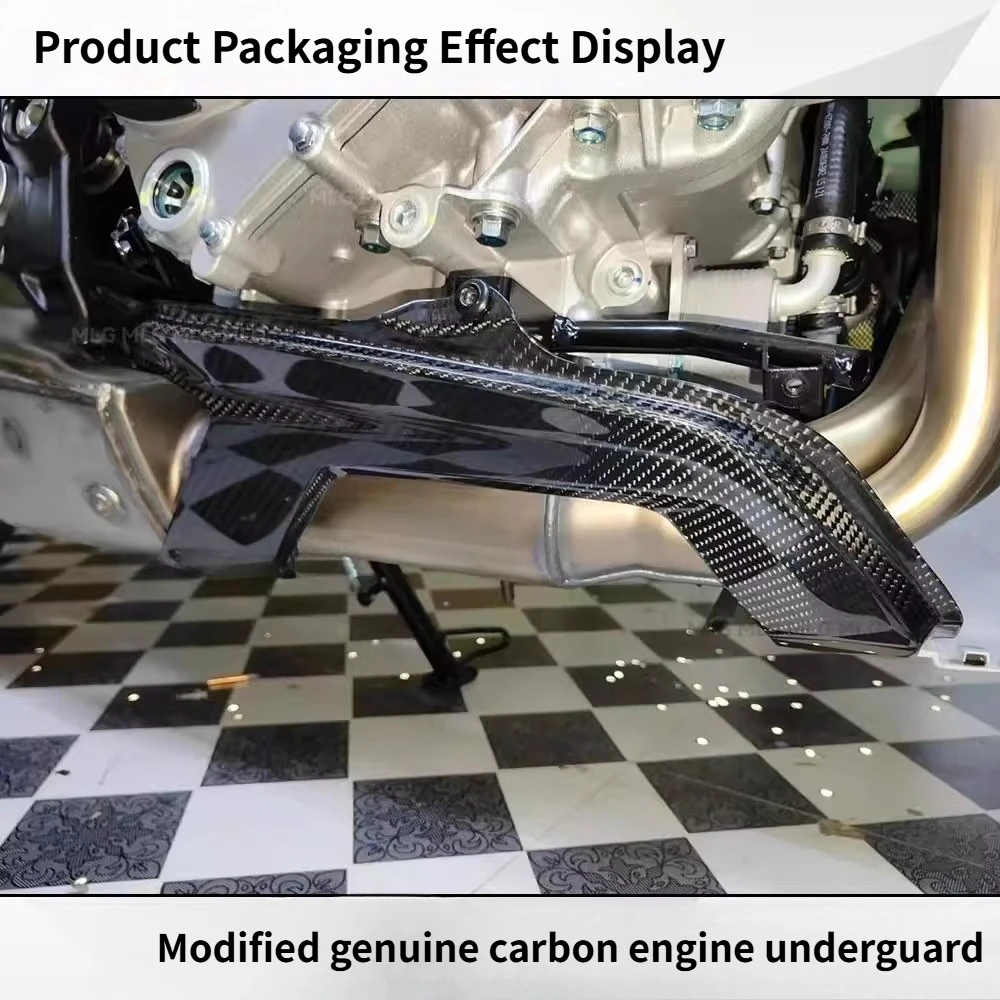 FOR CFMOTO 675SR-R Modified genuine carbon engine underguard Diversion Cover Shell Accessories Exterior of the air intake cover