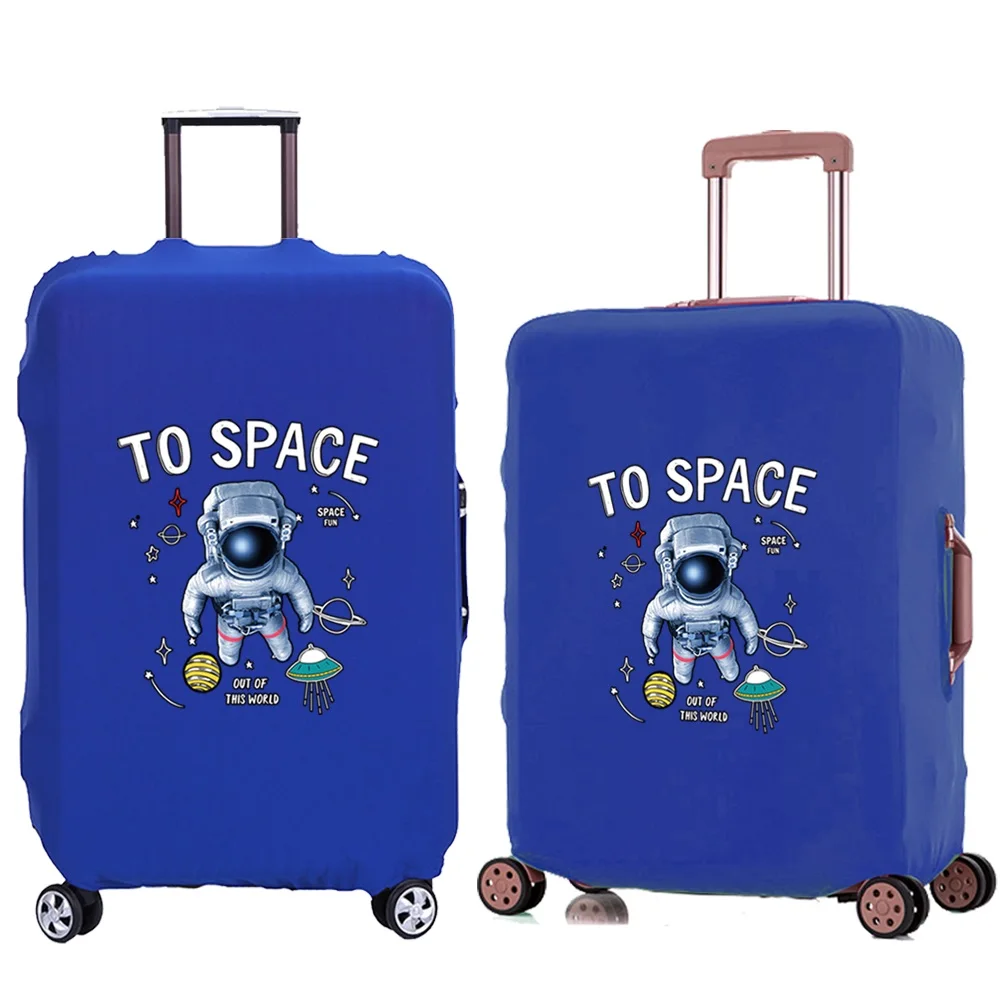 Travel Luggage Protective Cover Astronaut  Pattern Travel Accessories Elastic Suitcase Case Apply To 18-28inch