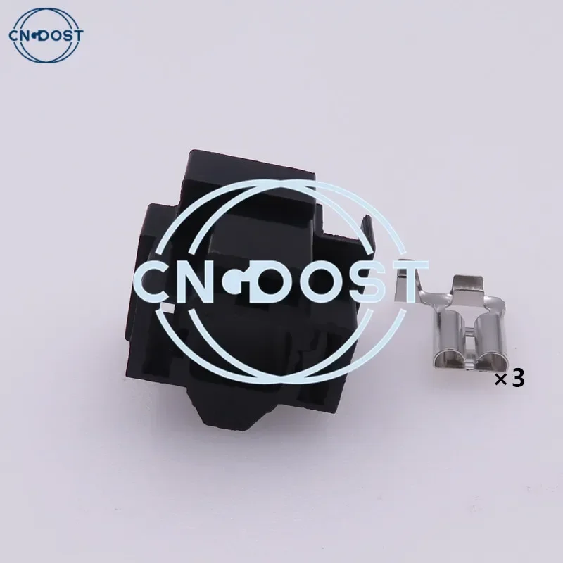 

1 комплект, 3-контактный разъем переменного тока в сборе H4, разъем для держателя лампы, автомобильные детали, авто пластиковый корпус, незапечатанная вилка для проводки фар