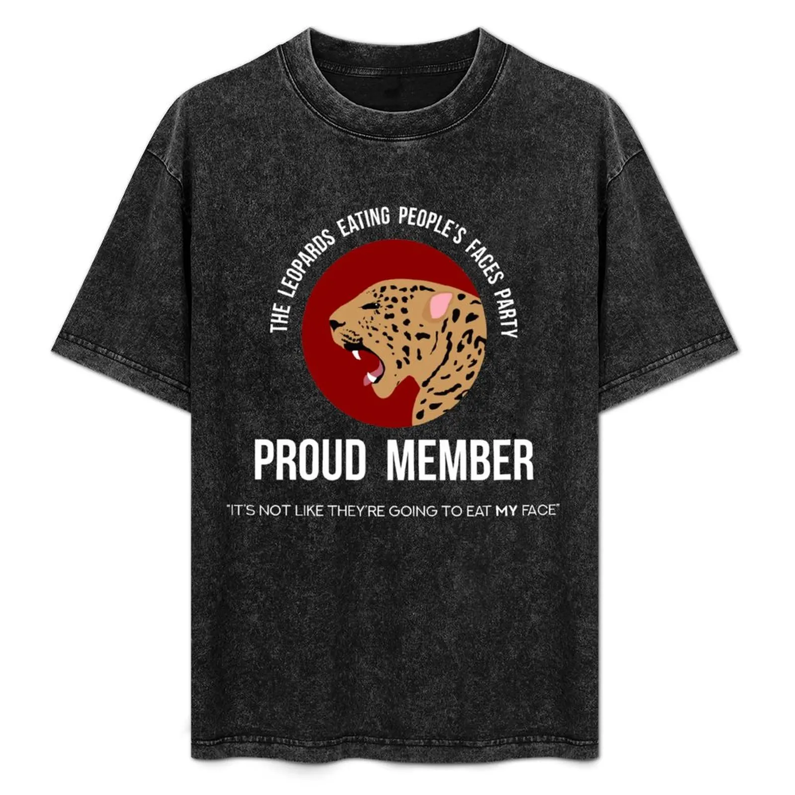 

Leopards Eating People's Faces Party T-Shirt clothes boys animal print luxury designer men t shirts high quality