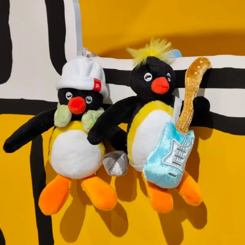 Original Pingu Plush Keychains Music Series Doll Bag Decoration Gift Penguin Animal Anime Peripheral Children Christmas Toys