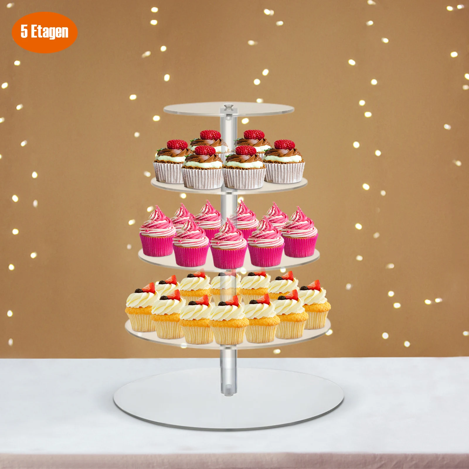 1pc Cake Stand Display Shelf Display Shelves Display Stand Party Supply Dessert Stand Five Layers Stand Wedding Cake Shelf