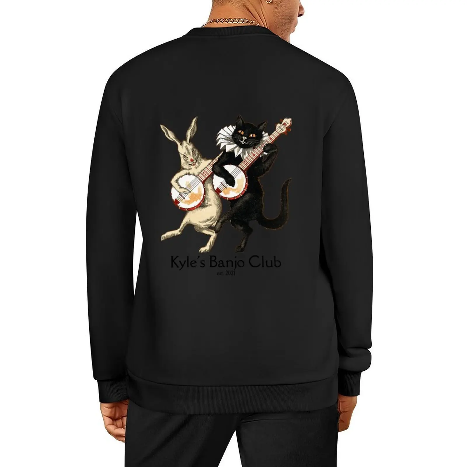 

Kyle's Banjo Club - Est.2021 Pullover blouse autumn clothes men's winter sweater men's autumn clothes oversize sweatshirt