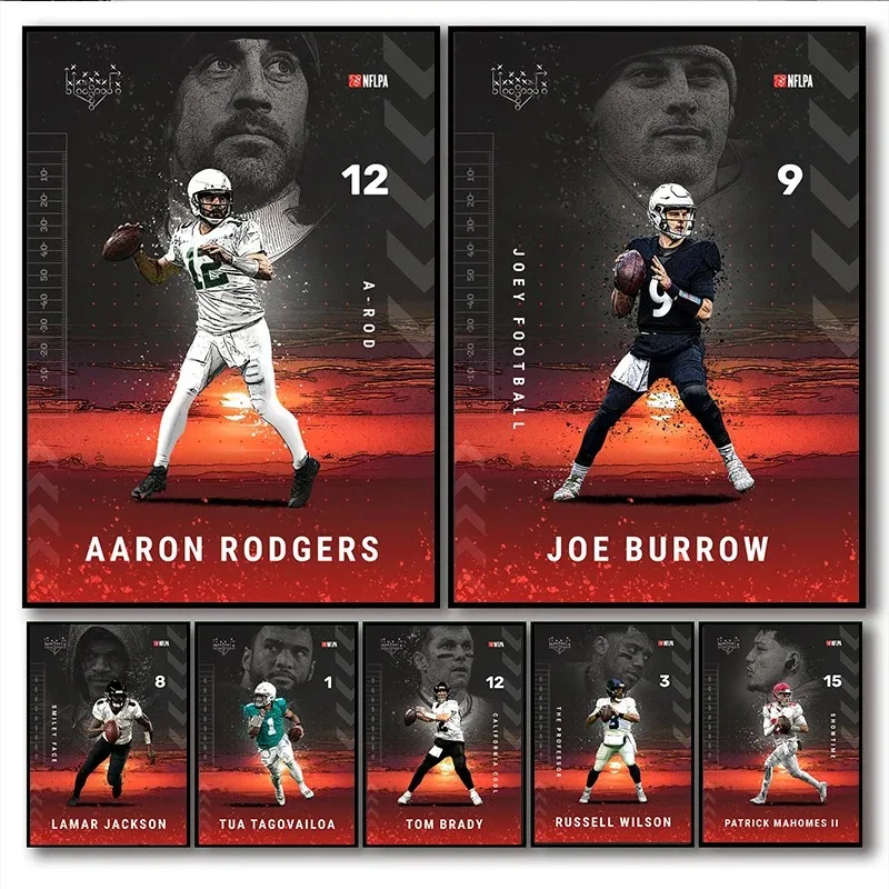 Póster de lienzo de pared, decoración artística de jugador de fútbol, sala de estar, decoración del hogar