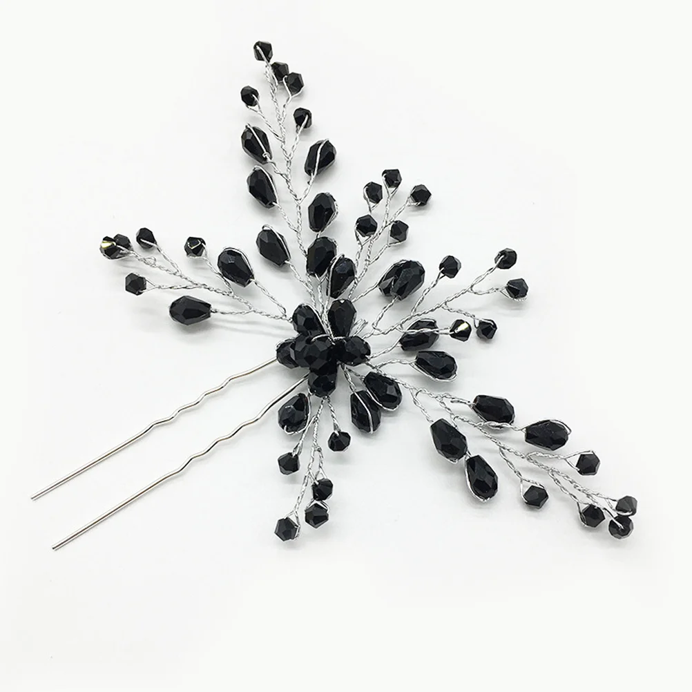 

Hair Barrettes Bridal Hairpins Accessories for Bride The Flowers Rhinestone Crystal