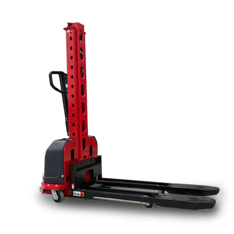 

Hot Sales Full Electric Self Loading Stacker Portable Forklift 500kg 700kg 1 Ton Semi / Full Electric Stacker