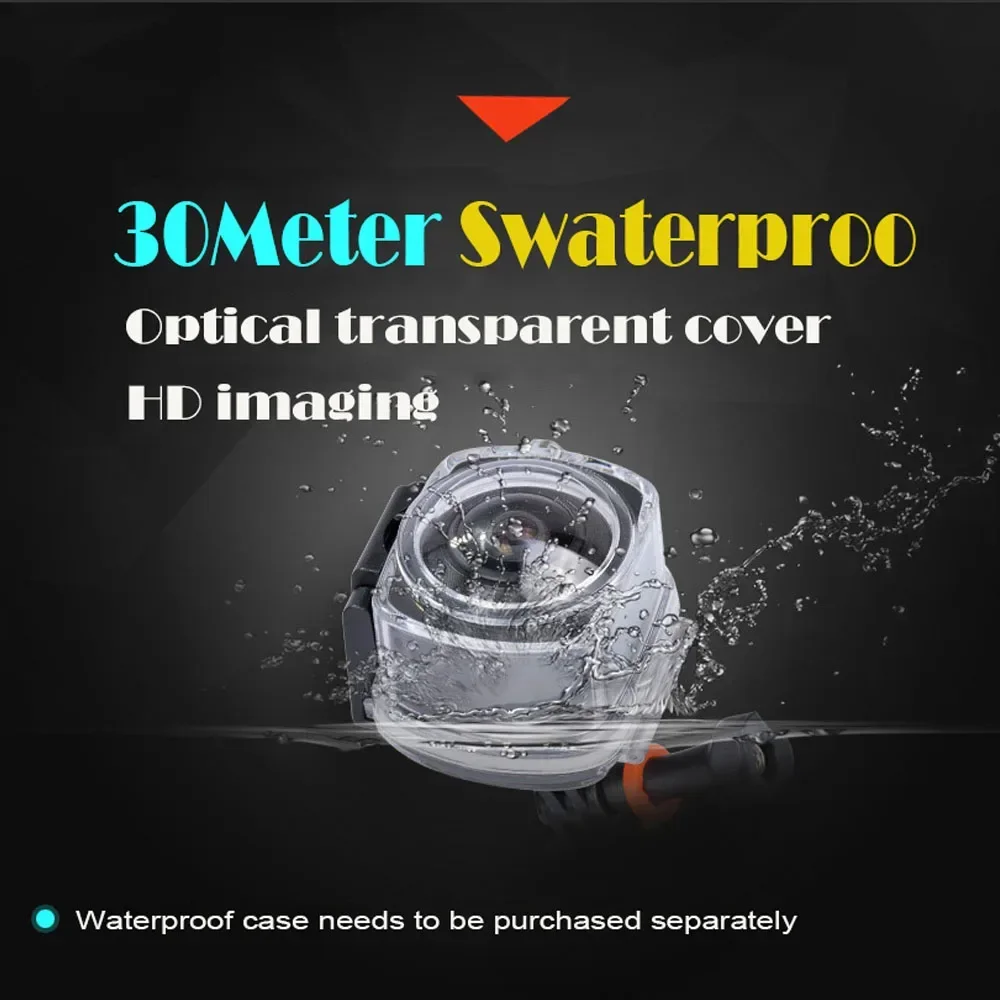 360 Degree Full Dimension WIFI Action Sports Camera Panoramic Video & Waterproof for Diving Climbing VR Compatible Portable Tool