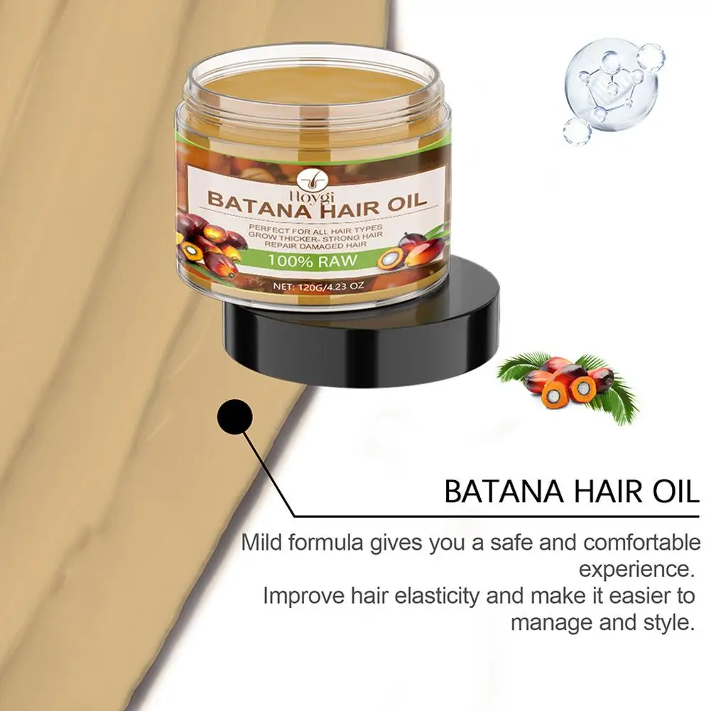 Batana-Crema para el cuidado del cabello, aceite de Batana para el crecimiento del cabello, aceite de Batana hidratante profunda, reparación del cabello dañado, V4T8, 120g