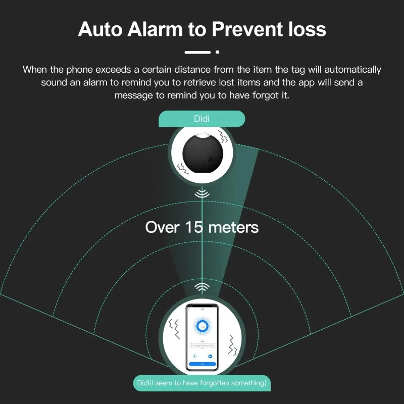 Tuya Smart Anti-lost Alarm Wallet Keyfinder Smart Tag bluetooth-compatible Gps Tracker Smart Locator Keychain Pet Child Tracker