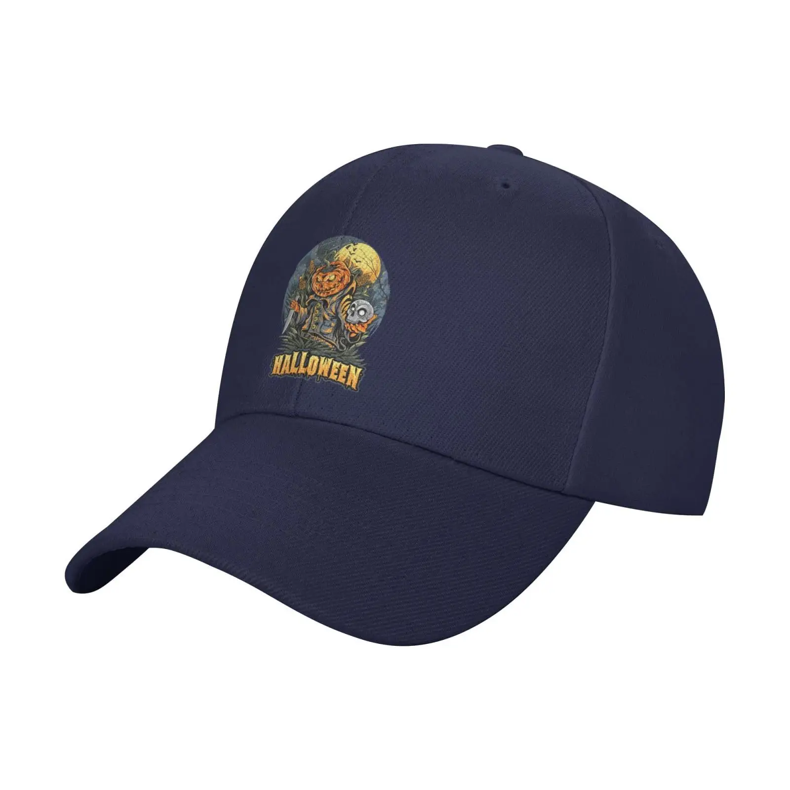 Scarecrow Holding a Skull Baseball Cap Women Men Sun Hat Adjustable Golf Caps Dad Hats