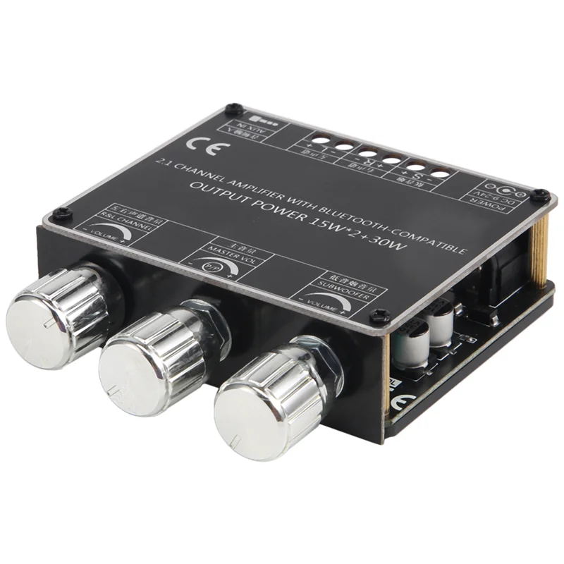 ABFM-XY-E30H 2.1 Channel Bluetooth Audio Power Amplifier Board Module High And Low Bass Subwoofer App