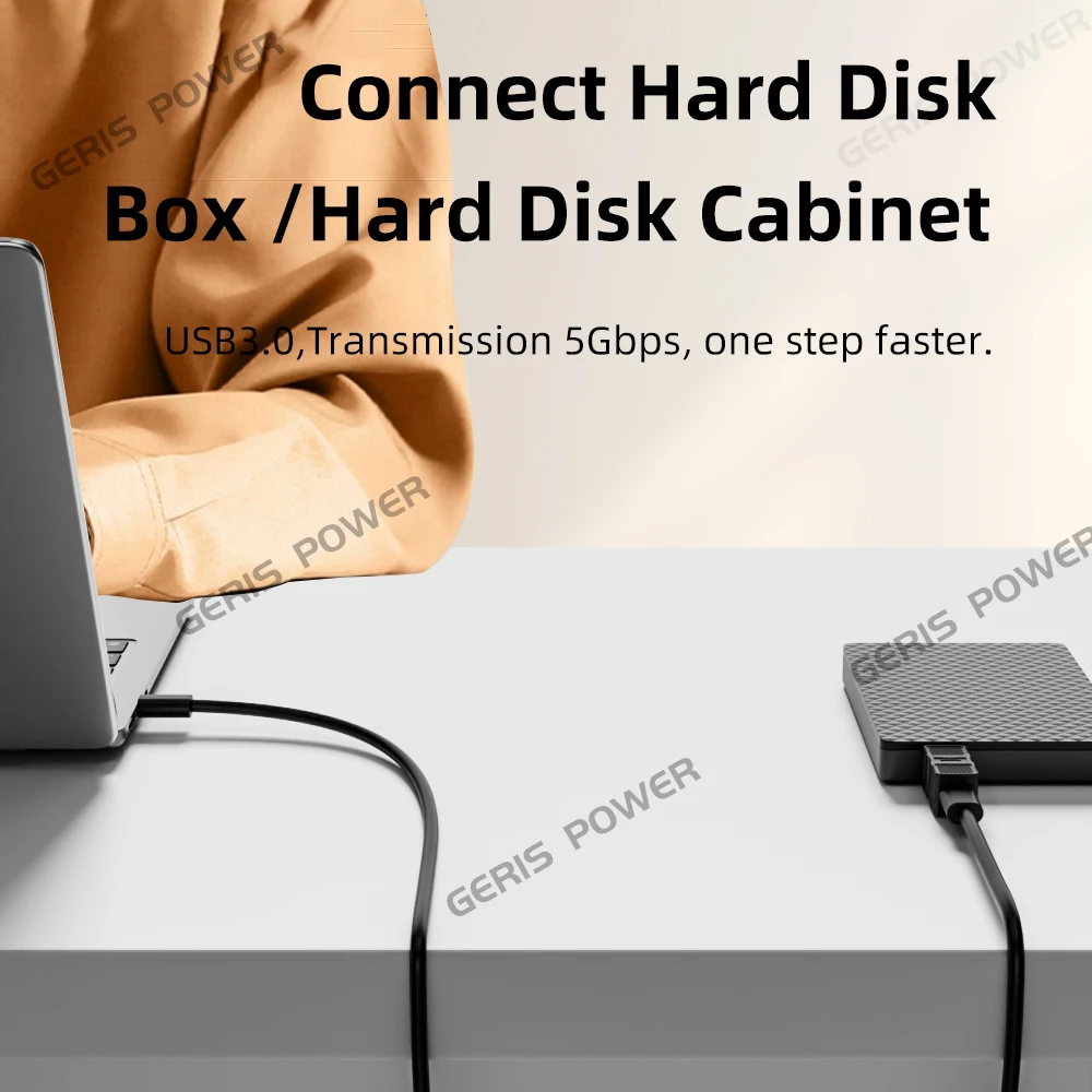 U​SB3.0 B Printer Adapter Connector Type C to USB3.0 Extension Charger Converter for Printer Scanner External Hard Drivers PC