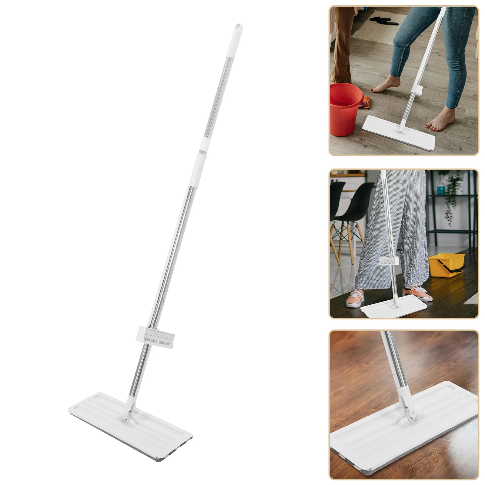 

Lazy Mop Long Handle Cleaning Dry Mops Microfiber Rotatable Household Turbine Large Flat