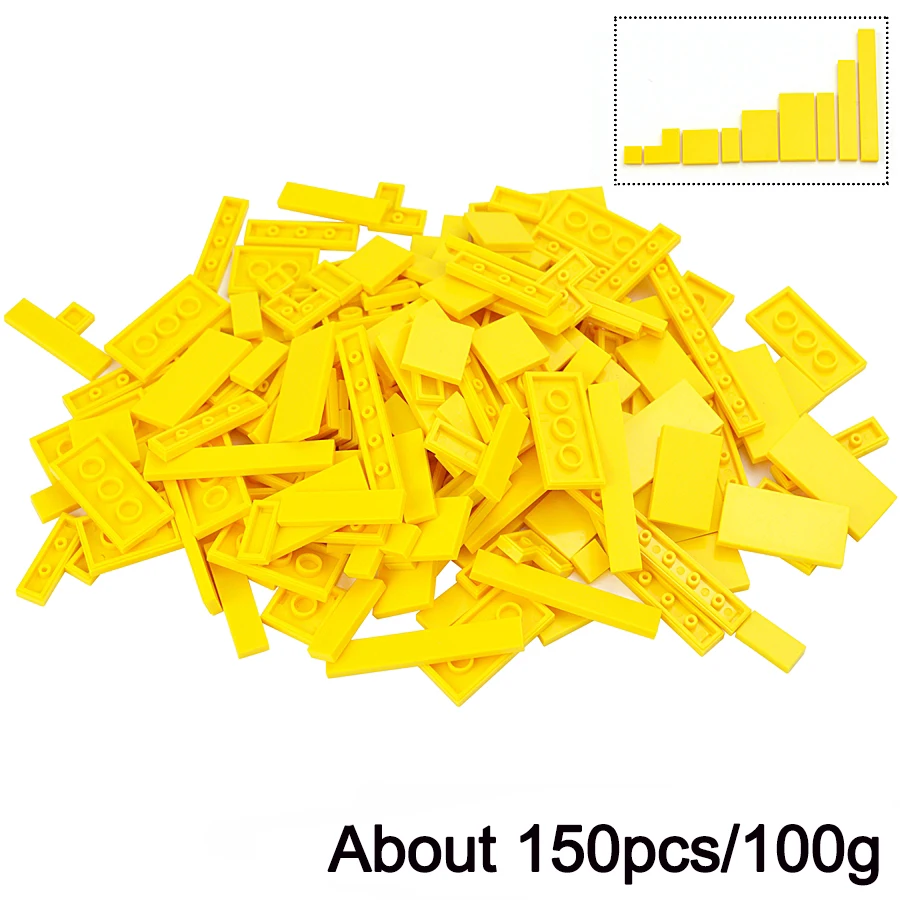DIY Modell Glatte Dünne Bausteine 150PCS Mehrfarben Spielzeug Teile Groß Figuren Flache Fliesen Pädagogisches Kinder Spielzeug Geschenk Leduo