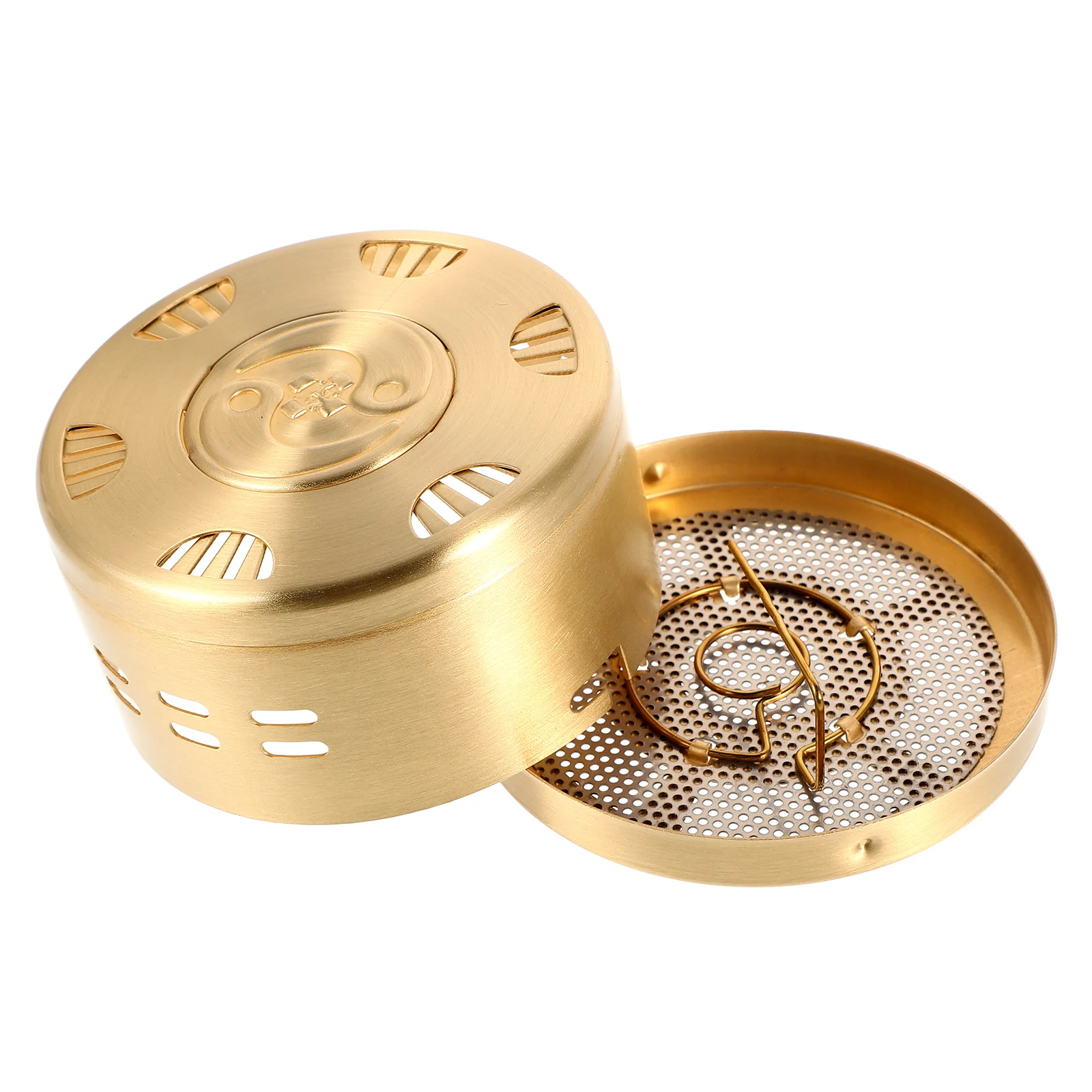 

Adjustable Temperature Portable Moxa Box Thickened Copper Material Household Moxibustion Burner Case Creative Design Heat